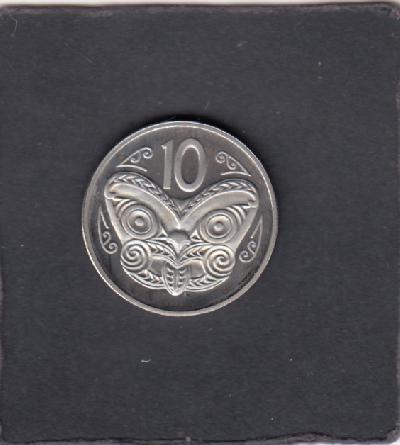 Beschrijving: 10 Cent MAORI MASK